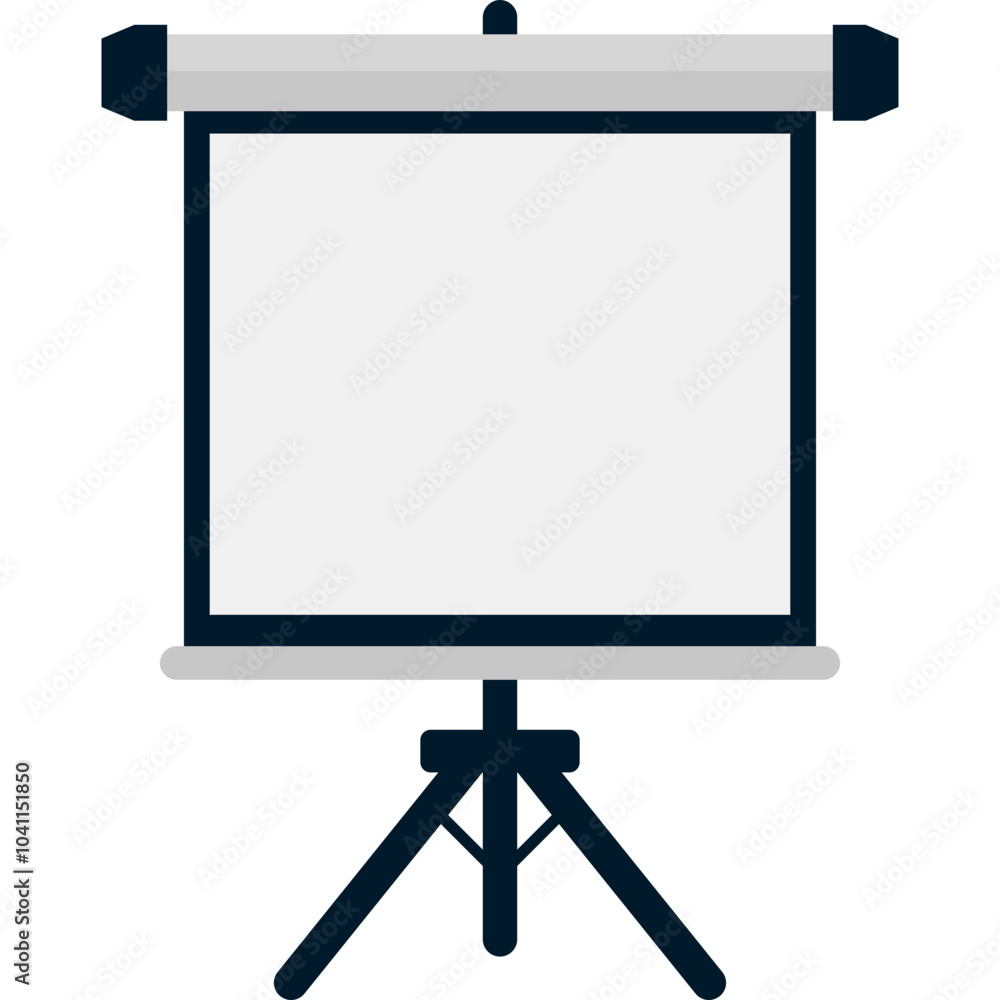 Projection Screen Illustration Projection Screen Illustration