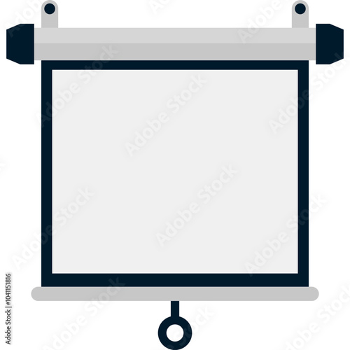 Projection Screen Illustration