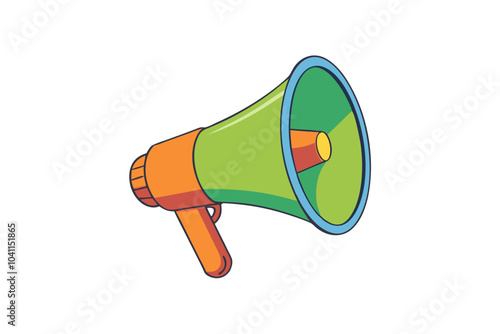 Megaphone | isolated vector silhouette illustration on white background