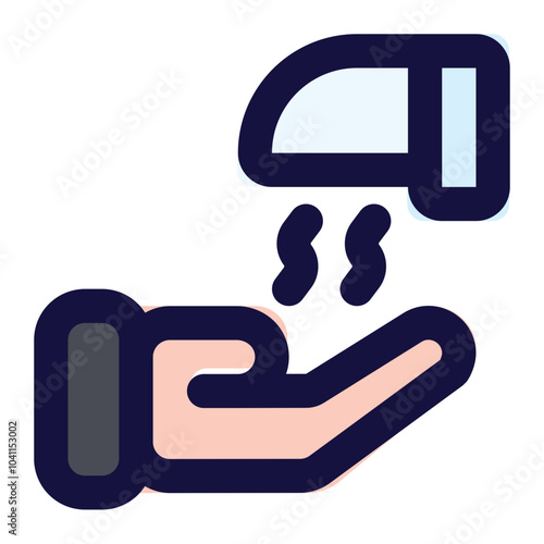 hand dryer icon for illustration
