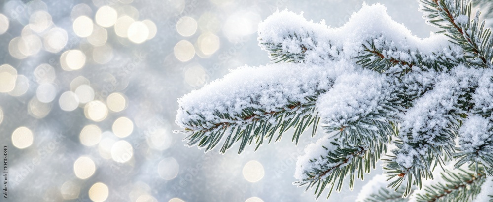 The Snowy Pine Branch The Snowy Pine Branch