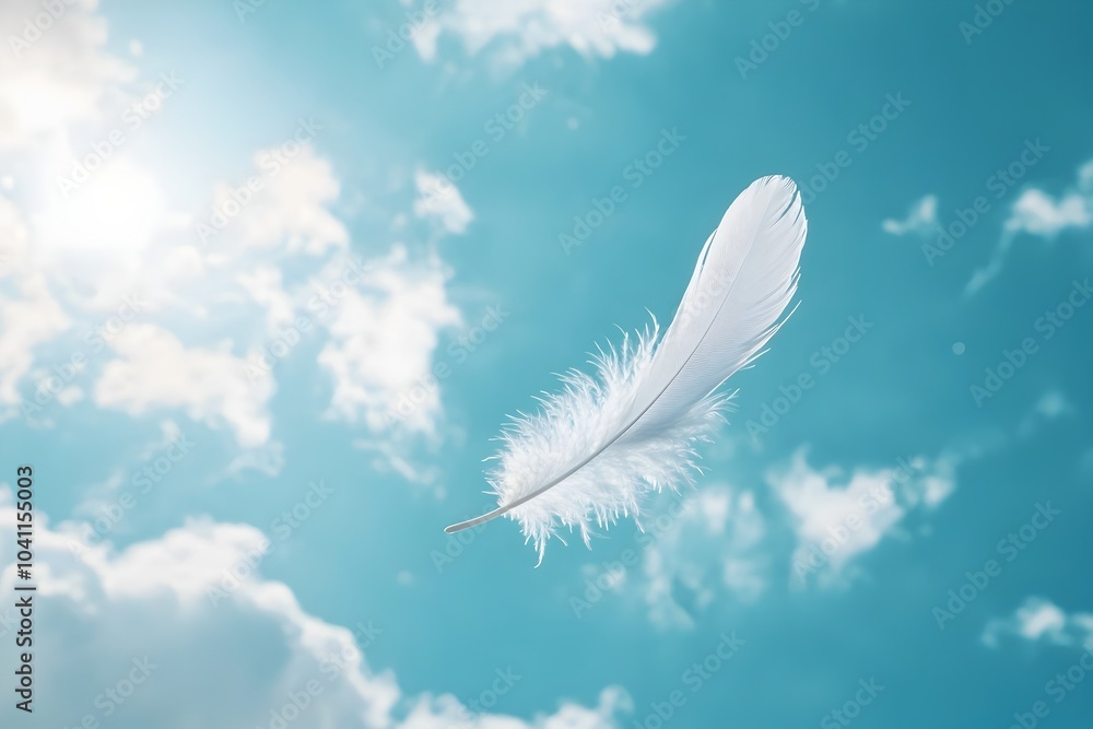 Feather Falling from the Sky a Symbol of Spiritual Departure and Lightness of Being Feather Falling from the Sky a Symbol of Spiritual Departure and Lightness of Being