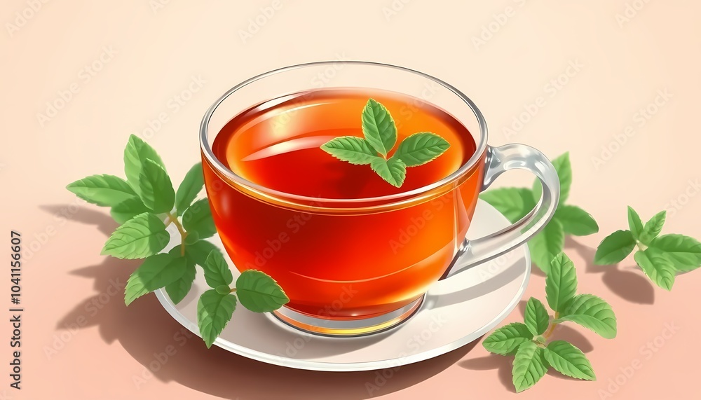 Cup of Tea with Mint Cup of Tea with Mint