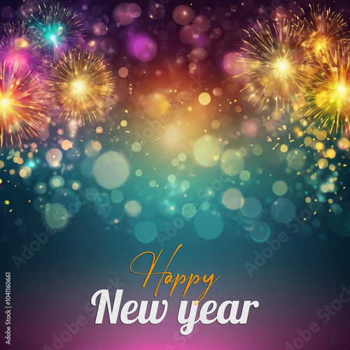 Happy new year social media banner design