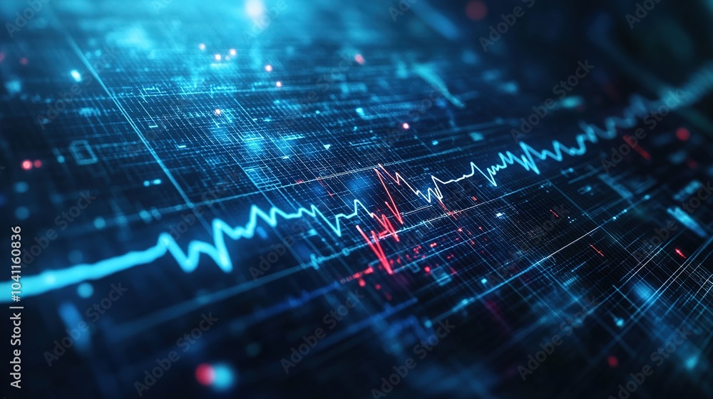 Abstract Digital Data Visualization Pattern Abstract Digital Data Visualization Pattern
