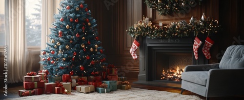 The Cozy Christmas Tree Scene photo