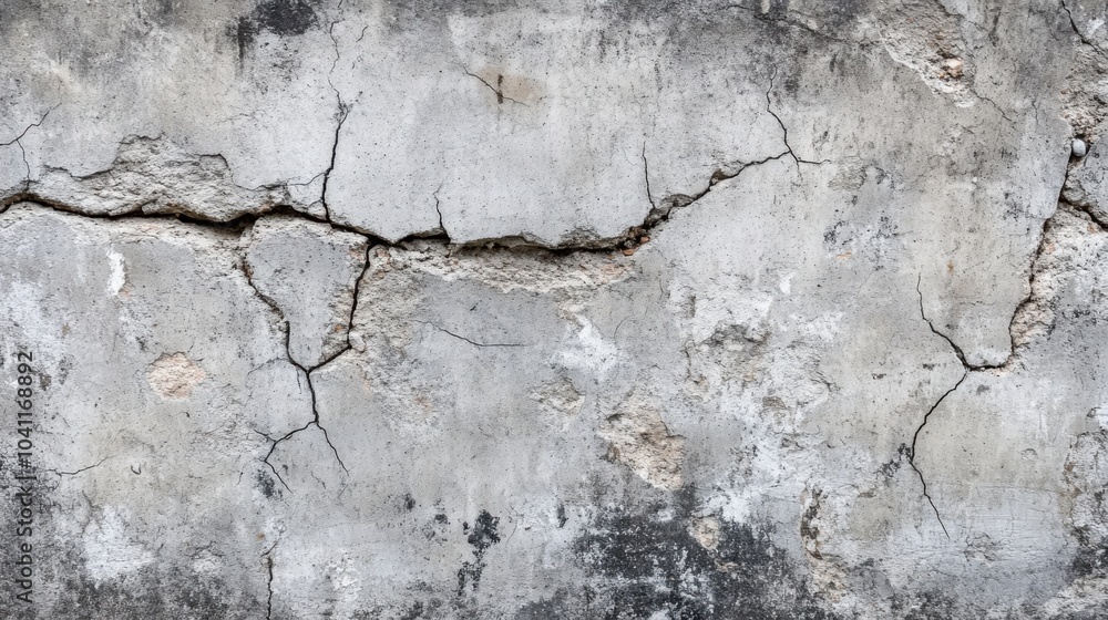 Obraz premium Cracked concrete wall texture, abstract background