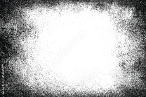 Black and white grungy abstract background. Grungy frame. Vector illustration 