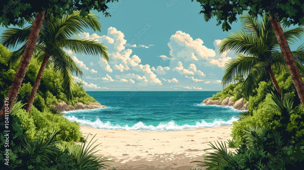 Fototapeta premium Tropical Beach Paradise