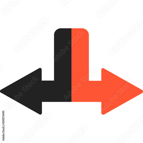 Separation Vector Icon Design