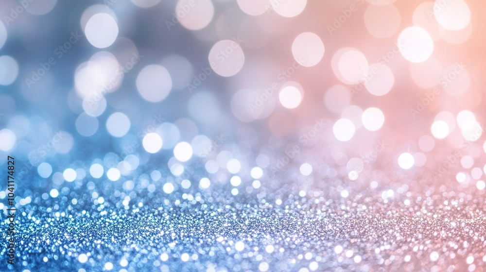 Fototapeta premium Abstract blue and pink bokeh light gradient for luxury feel