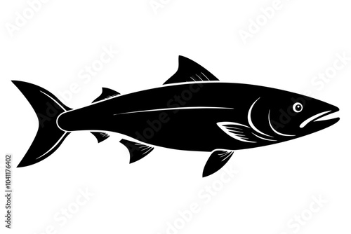 Salmon Silhouette vector illustration