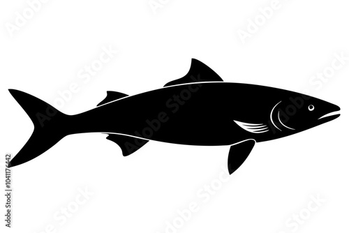 Salmon Silhouette vector illustration