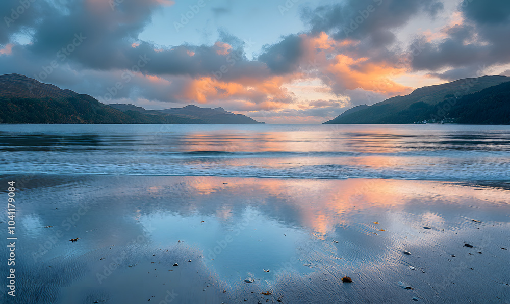 Fototapeta premium Spectacular Nature and Scenic Wonders: Golden Hour Sunsets, Lush Forests, Tranquil Beaches, and Vibrant Fields of Flowers in Stunning Views
