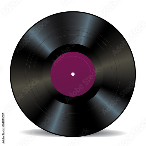 purple vinyl label