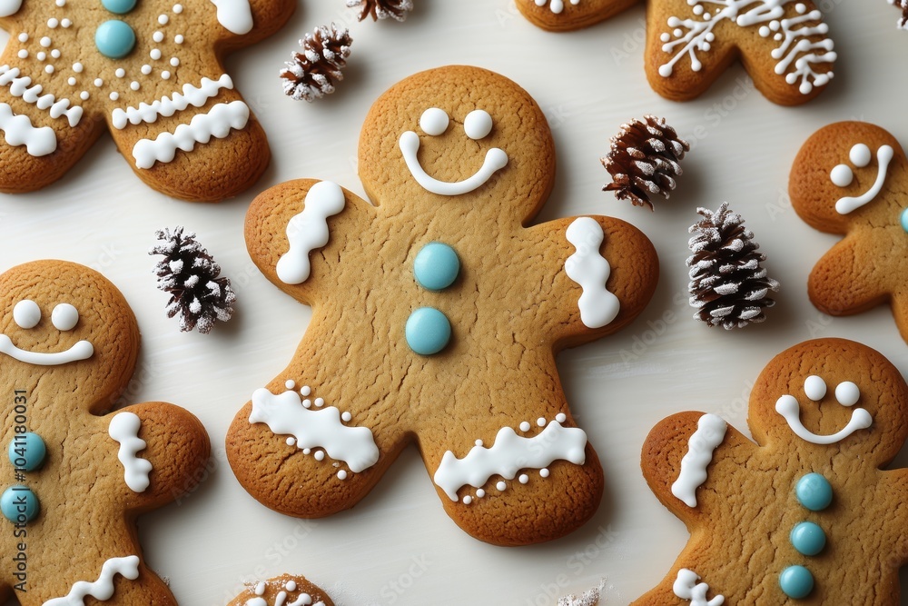 Gingerbread christmas man cookie biscuit on on a white background Gingerbread christmas man cookie biscuit on on a white background