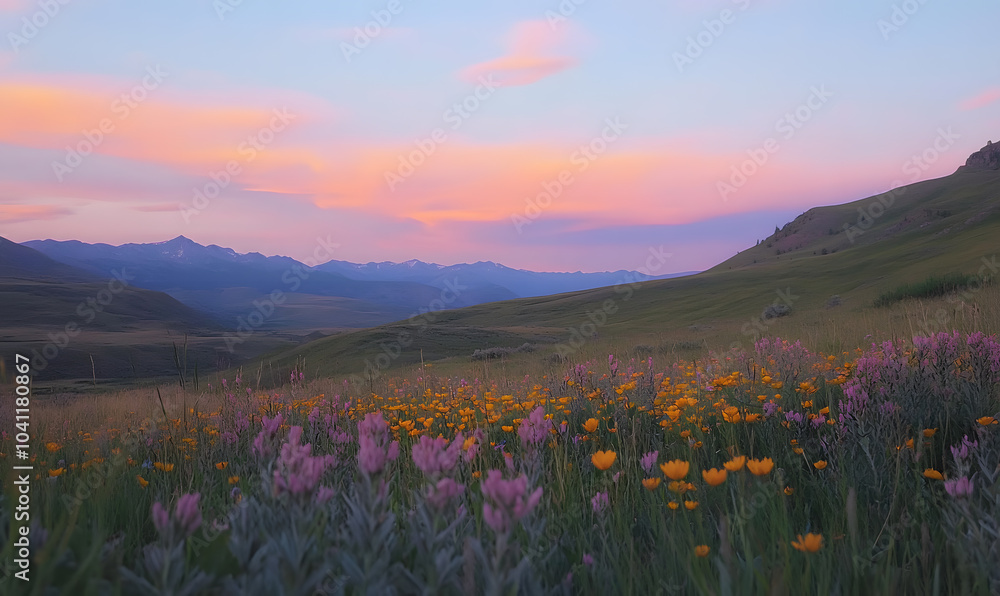 Obraz premium Spectacular Nature and Scenic Wonders: Golden Hour Sunsets, Lush Forests, Tranquil Beaches, and Vibrant Fields of Flowers in Stunning Views