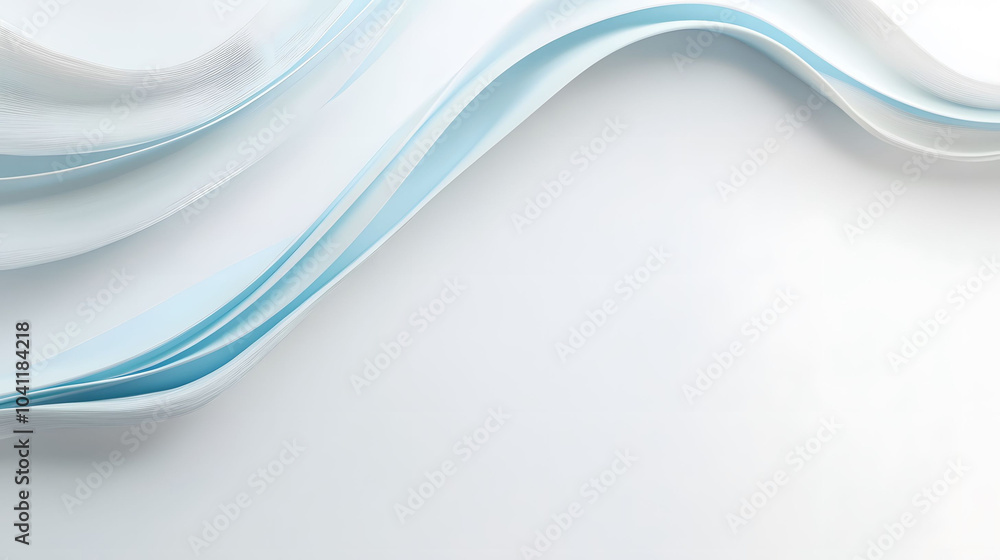 Obraz premium Abstract blue wave background with dynamic lines and swirling motion, perfect for digital design or business presentation