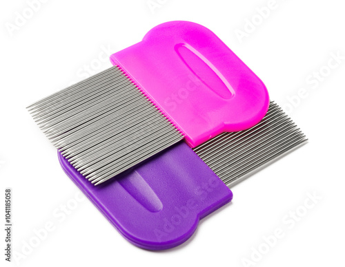 Multiple lice combs with multiple fine teeth for effective lice removal and scalp care photo