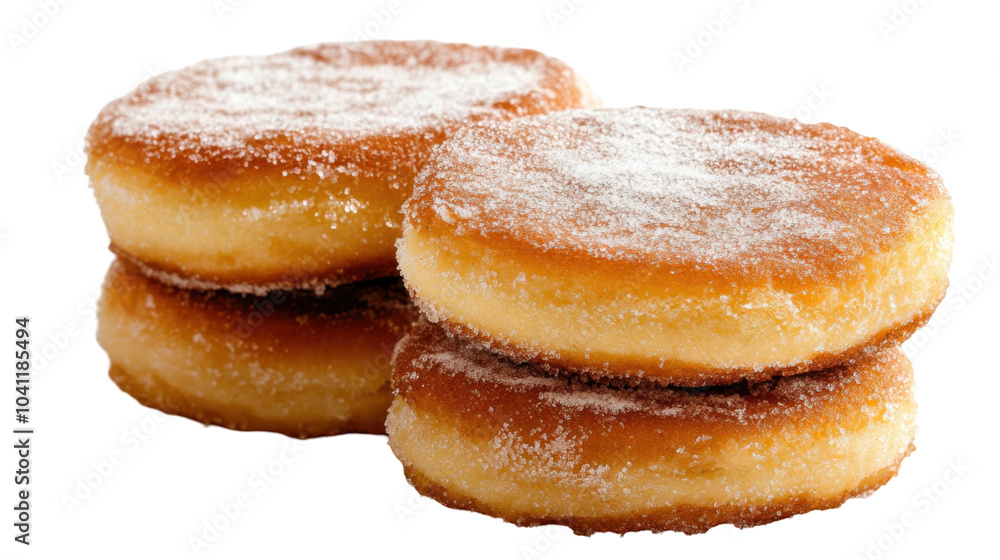 Uruguayan torta frita with sugar coating for culinary design - transparent background png Uruguayan torta frita with sugar coating for culinary design - transparent background png
