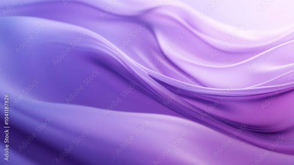 Obraz premium Soft Purple Waves for Abstract Backgrounds