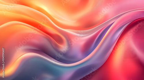 Wallpaper Mural Abstract wavy silk fabric with flowing blue and white patterns, perfect for minimalist wallpaper or backdrop design Torontodigital.ca