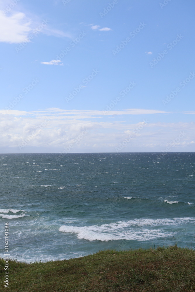 Fototapeta premium 바다, SEA, OCEAN, SKY, 하늘, 바다, 파란색, 구름