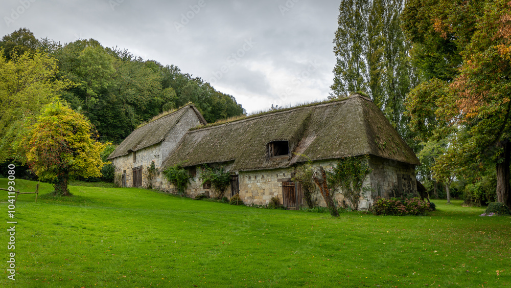 Beautiful old abbey in Normandie on 15st September 2024 Beautiful old abbey in Normandie on 15st September 2024