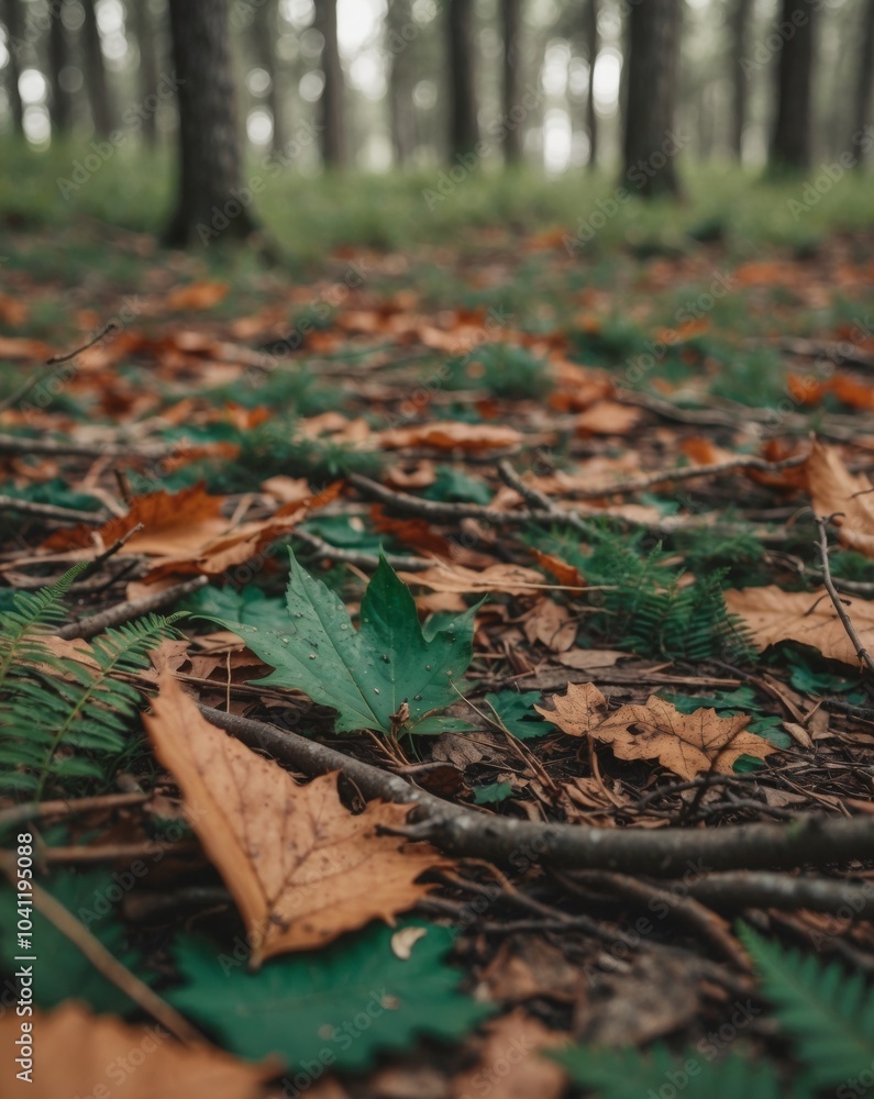 Debris Covers the Forest Floor in a Wilderness Area During Summer. Debris Covers the Forest Floor in a Wilderness Area During Summer.