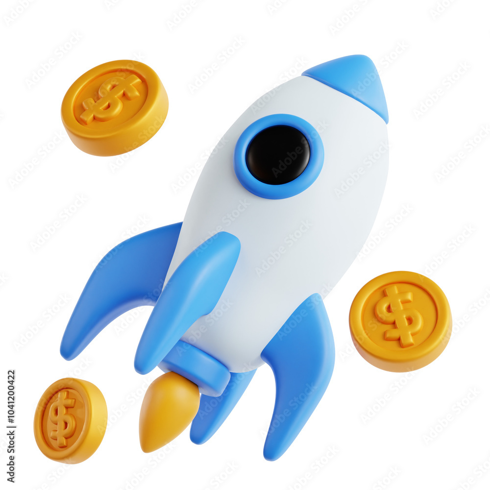 Obraz premium Business 3D Icon