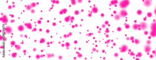 pink bokeh circle without background, can be used for frame, border, texture, clip art