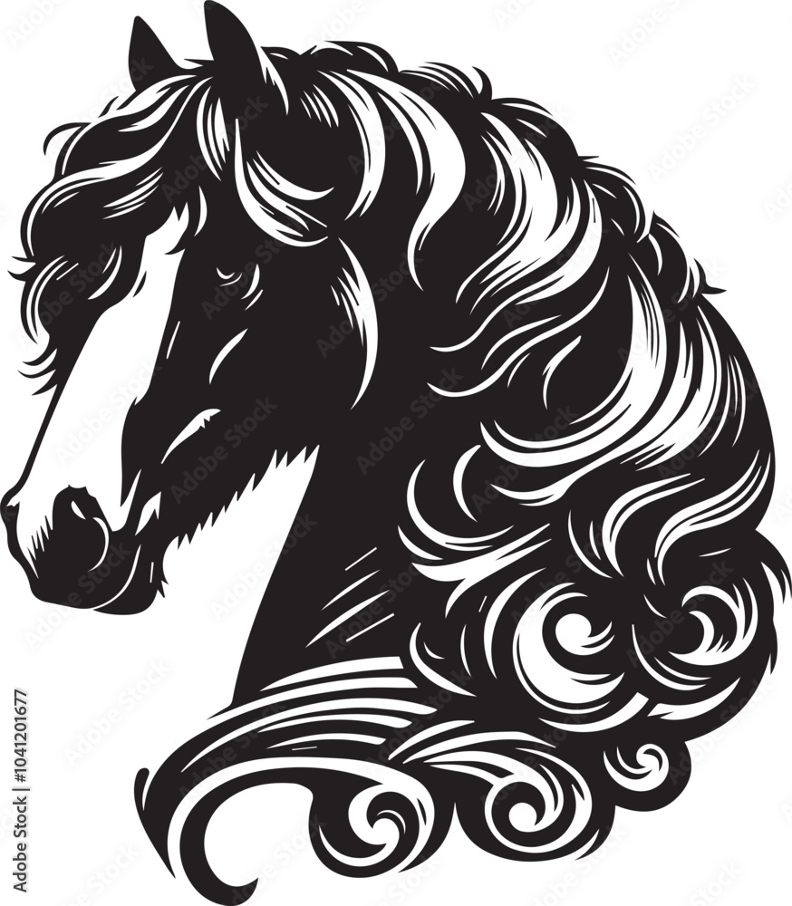 Fototapeta premium Shire horse vector