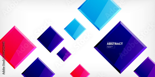 Free Download Shiny glossy metallic or plastic square design background. Vector Illustration For Wallpaper, Banner, Background, Card, Book Illustration, landing page - GFXLoad
