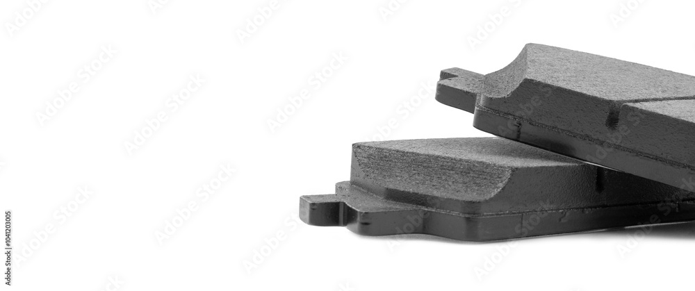 Brake pads isolated on white background. Auto parts. Brake pads isolated on white. Braking pads. Car part. Car detailing. Spare parts Brake pads isolated on white background. Auto parts. Brake pads isolated on white. Braking pads. Car part. Car detailing. Spare parts