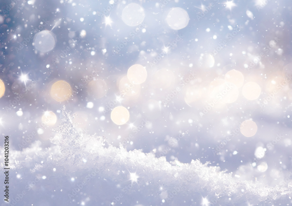 雪と光の白い背景 雪と光の白い背景