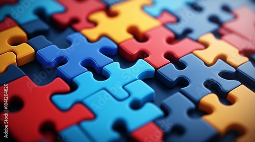 Colorful Puzzle Pieces for Solving Challenges