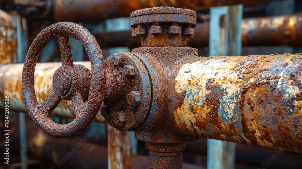Corrosion Rusty Through Valve Tube Steam Gas Leak Pipeline At Insulation Corrosion Rusty Through Valve Tube Steam Gas Leak Pipeline At Insulation
