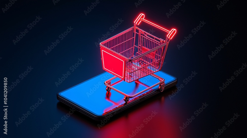 Online shopping checkout process displayed on a smartphone colorful vibrant lighting clean sharp focus professional photography Online shopping checkout process displayed on a smartphone colorful vibrant lighting clean sharp focus professional photography