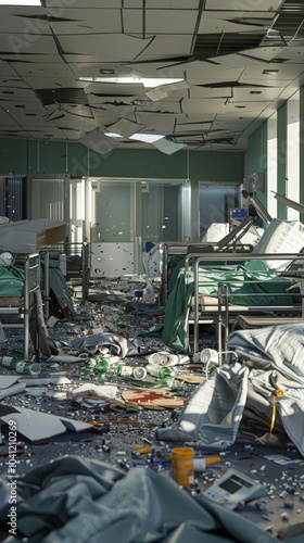 Illustrate the chaos of mass casualty incidents with realistic 3D models of triage and treatment areas