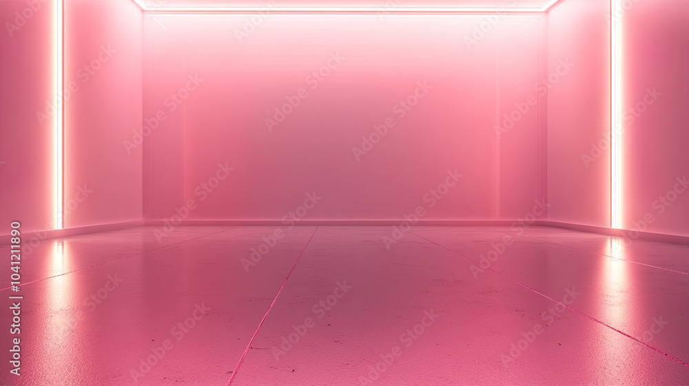 Empty room Abstract neon light fluorescent Neon Lights glow studio background for product presentation Empty room Abstract neon light fluorescent Neon Lights glow studio background for product presentation