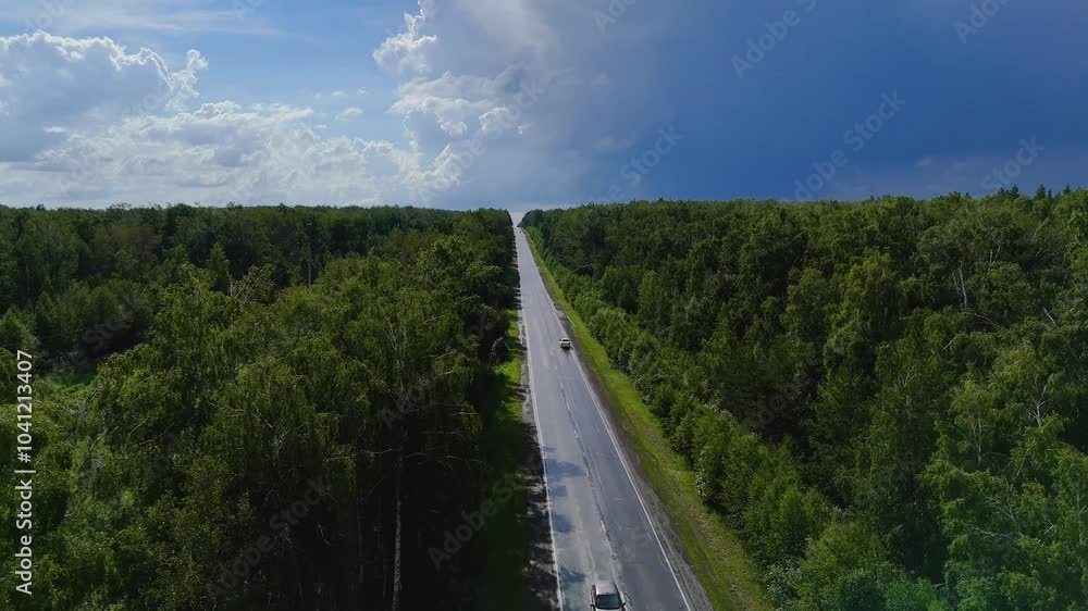 cars with trucks are driving on the road cars with trucks are driving on the road