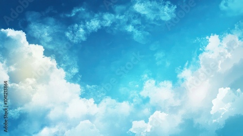 Sky blue watercolor illustration paint on paper textured canvas element. painting soft blue textured on wet white paper, Light sky blue brush painted watercolor background.