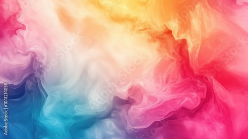 Colorful abstract swirl pattern with vibrant hues and fluid textures