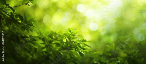 Abstract Blurred Green Natural For Background