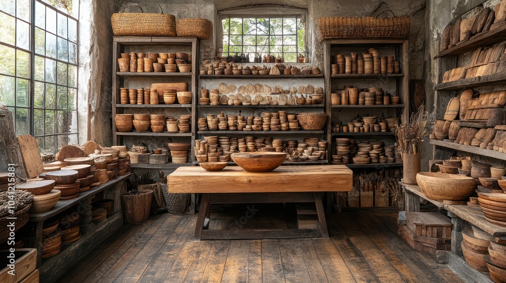 Fototapeta premium Online shopping for artisanal products, where every purchase supports creativity and craftsmanship