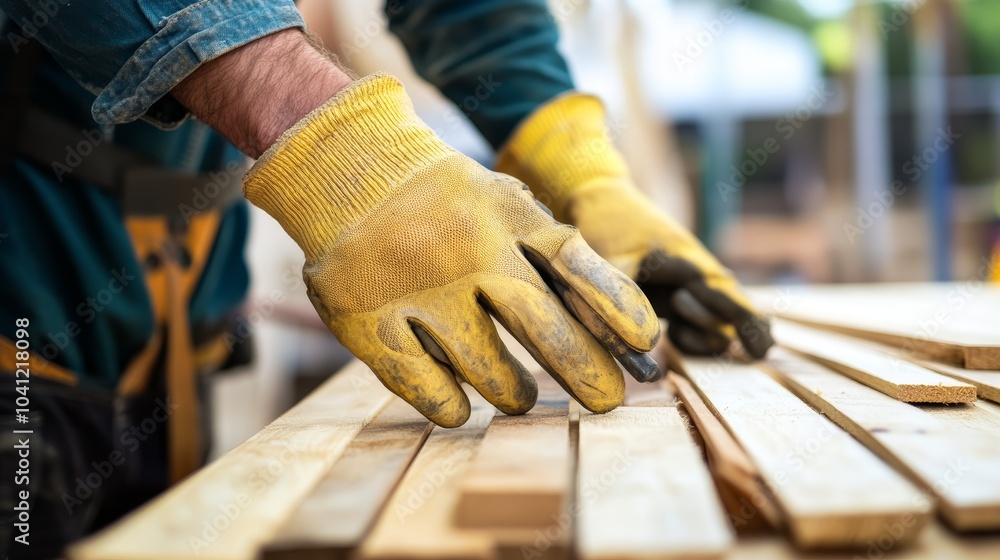 Carpenter s Hands Working with Wood Carpenter s Hands Working with Wood
