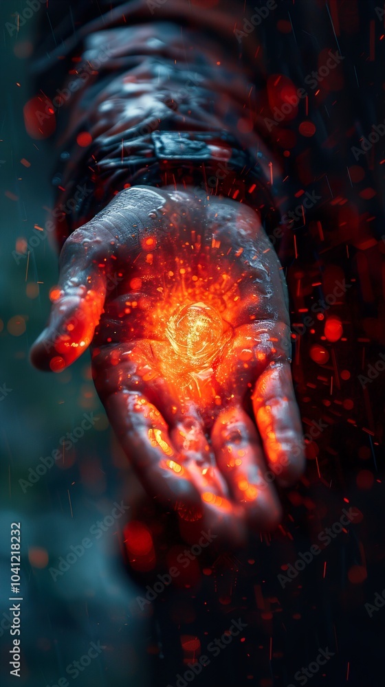 Glowing Orb Held in Hand: A Mystical and Enchanting Image Glowing Orb Held in Hand: A Mystical and Enchanting Image