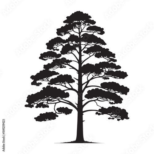 pine tree vector silhouette