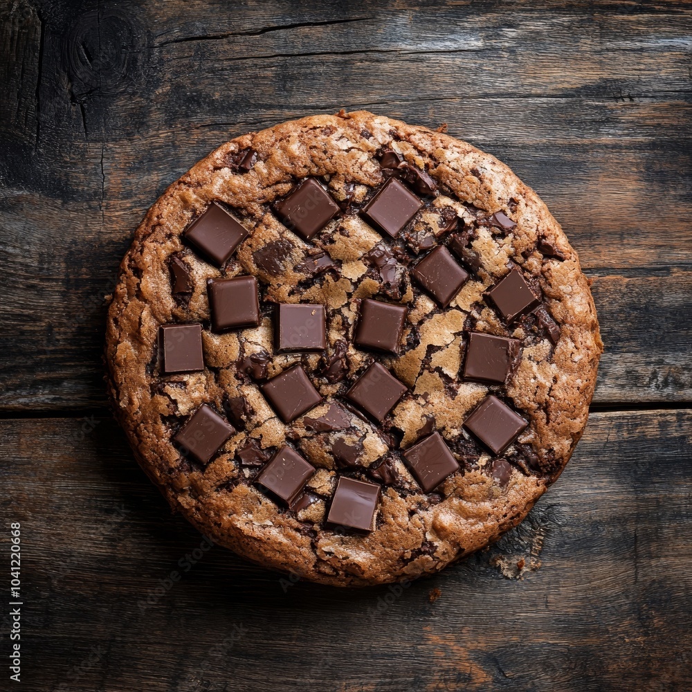 Choco Chip Cake on Wood Choco Chip Cake on Wood