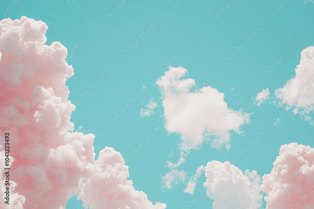 Soft Pink Clouds in a Pale Blue Sky Soft Pink Clouds in a Pale Blue Sky